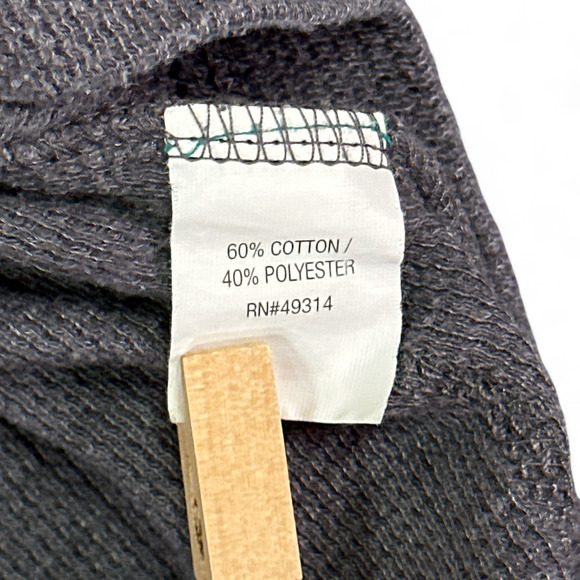 Maryland Terrapins Shirt Adult EXTRA LARGE Gray Football Thermal Waffle Knit - Picture 4 of 6